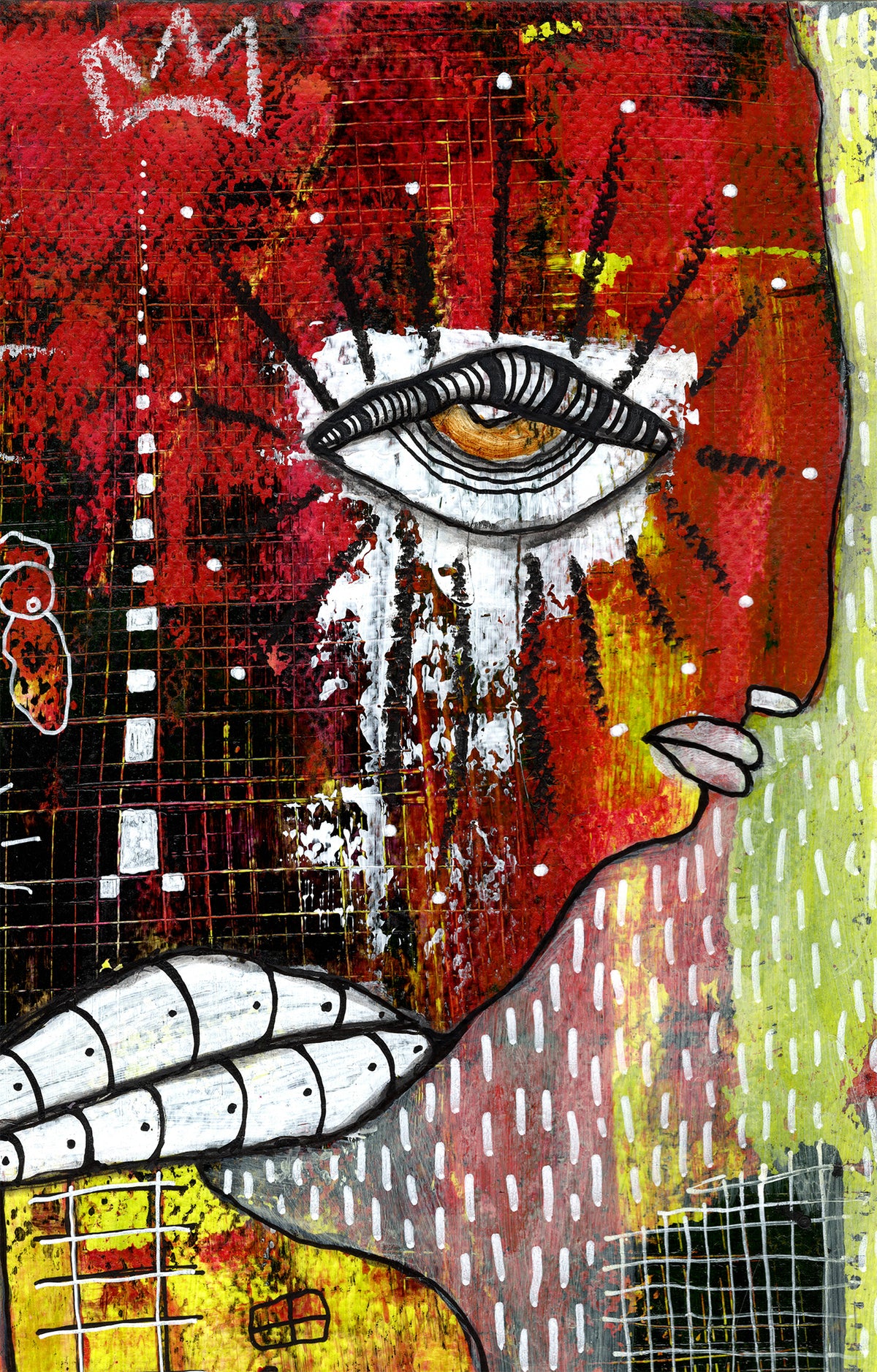 &quot;Both King and Queen&quot; Original Mixed Media art on Watercolor Paper