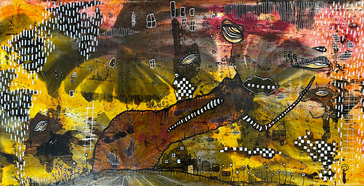 &quot;Night Guardian&quot; Original Fine Art on Canvas