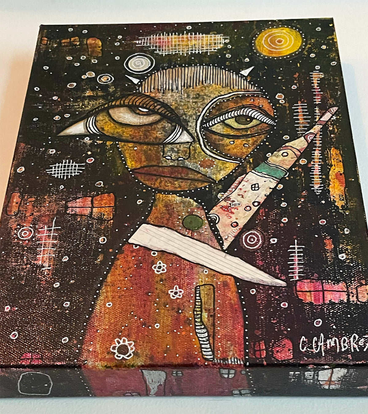 Fine Art on canvas &quot;Night Guardian&quot;