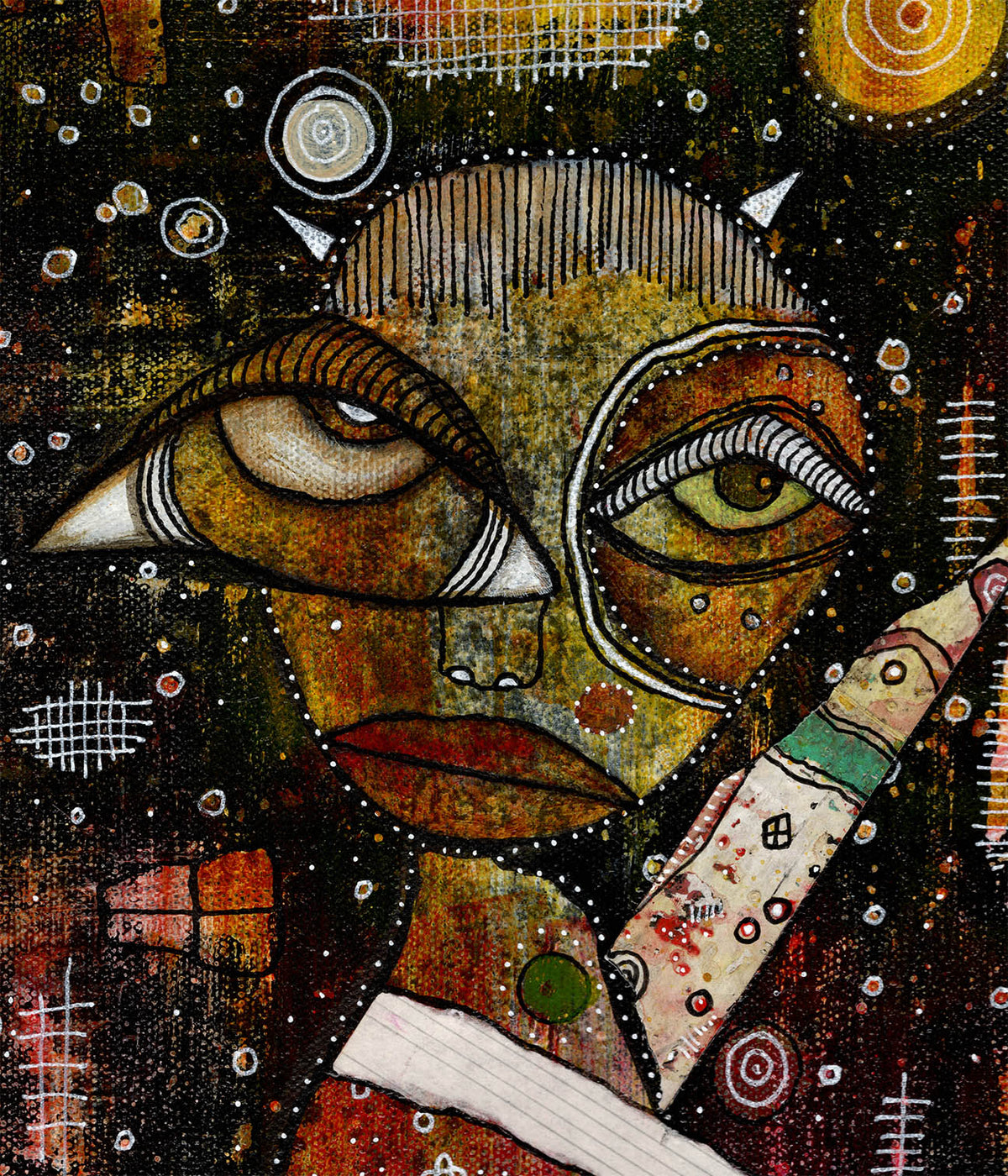 Fine Art on canvas &quot;Night Guardian&quot;