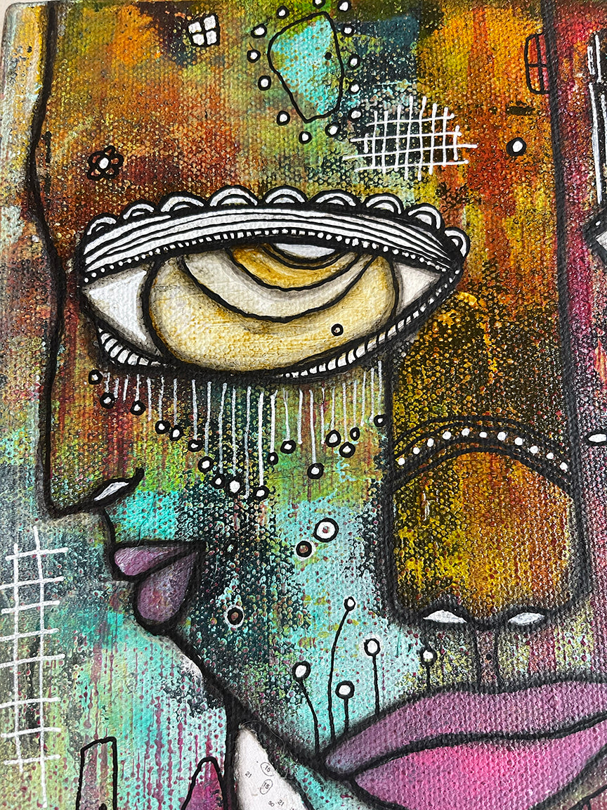 Fine Art on canvas &#39;On my way&#39;