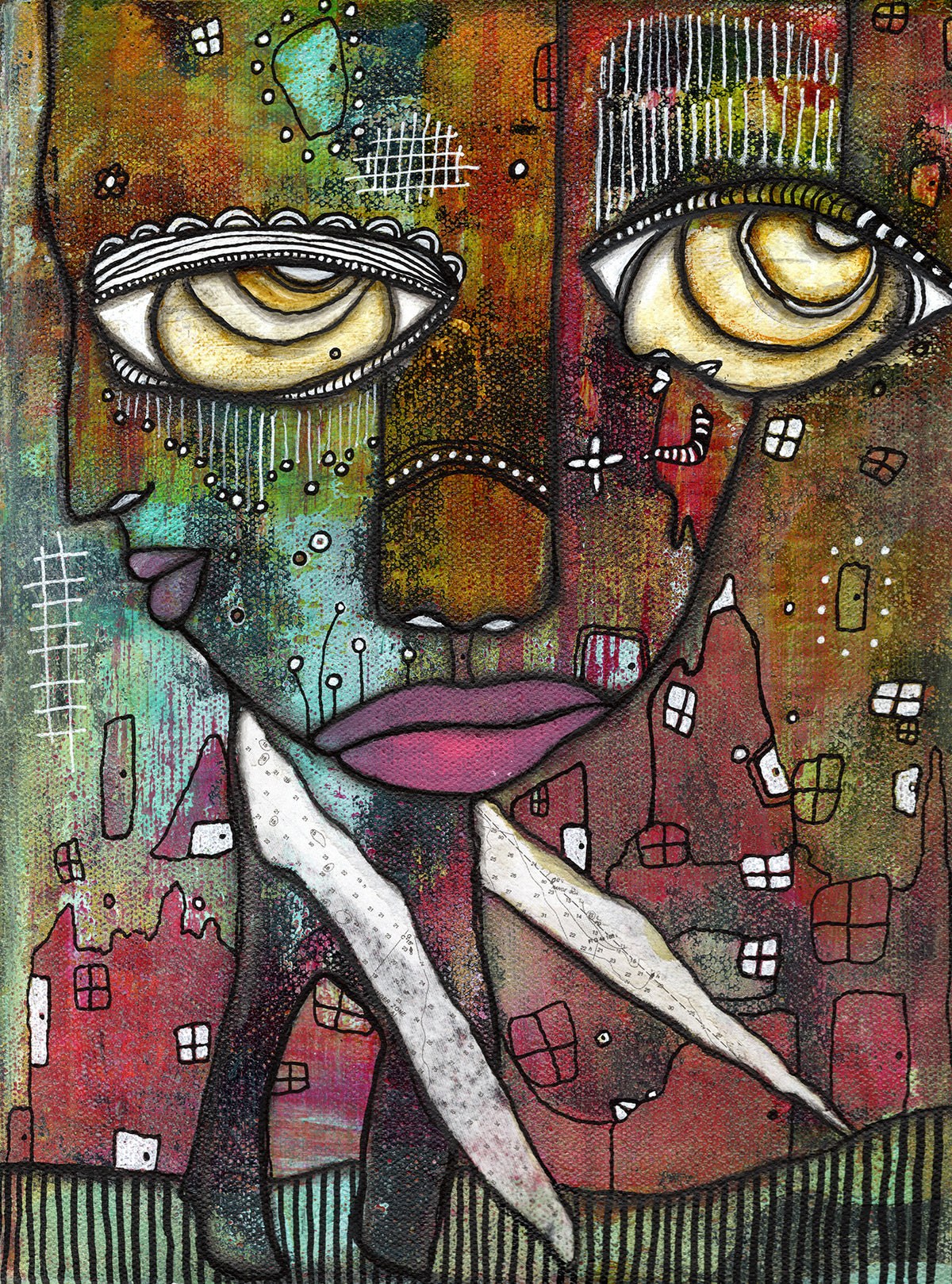 Fine Art on canvas &#39;On my way&#39;