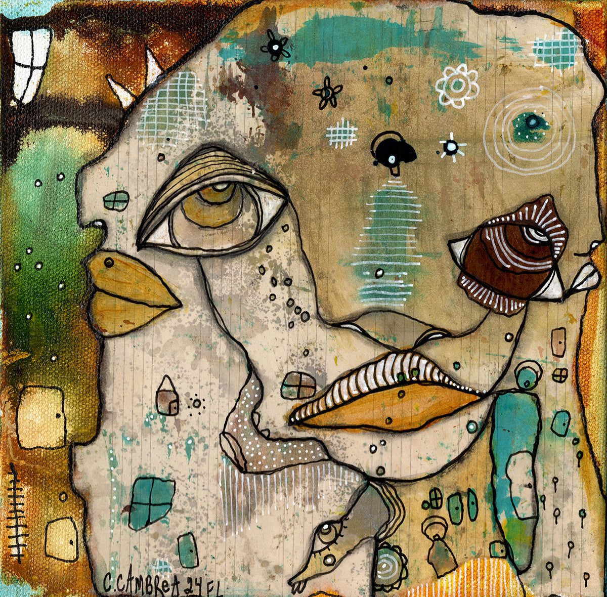 Original Fine Art  on canvas &quot;Not as it seems&quot;