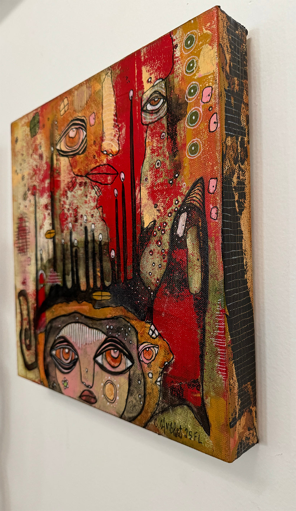 Fine Art on canvas &quot;PEEK-A BOO&quot;