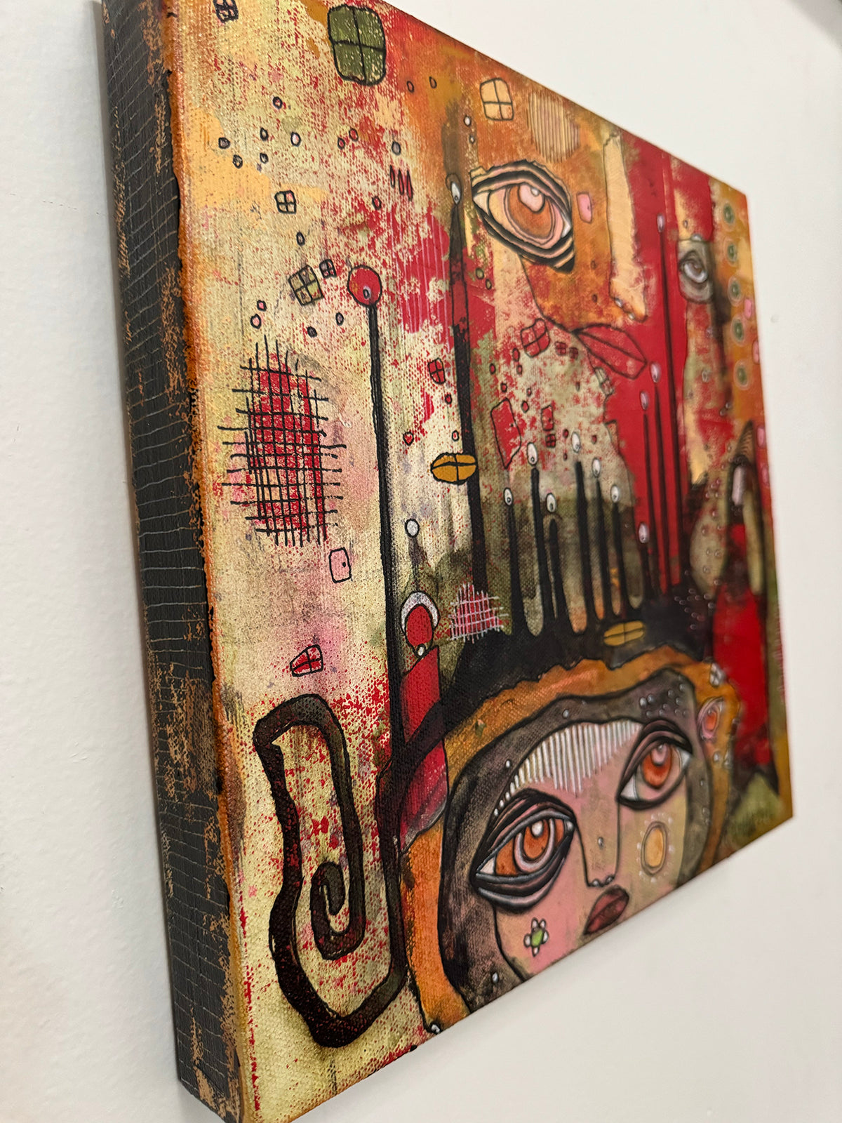 Fine Art on canvas &quot;PEEK-A BOO&quot;