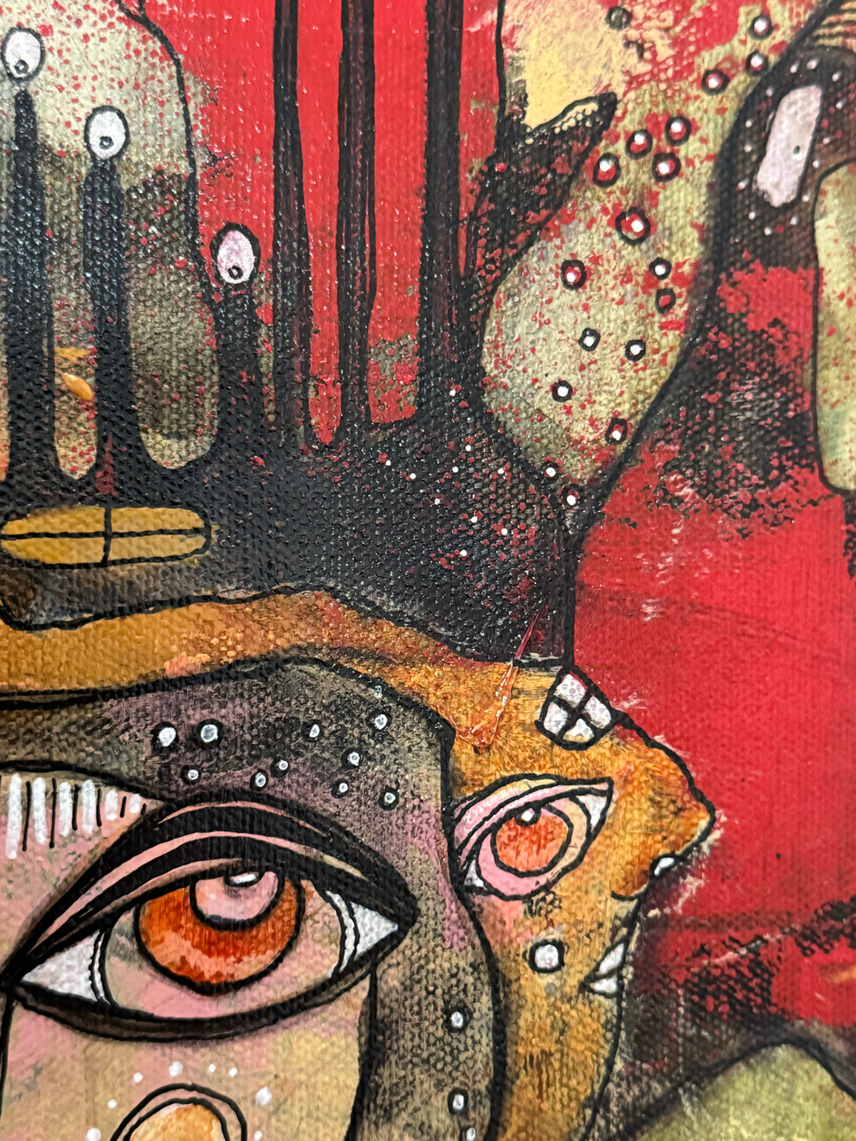 Fine Art on canvas &quot;PEEK-A BOO&quot;