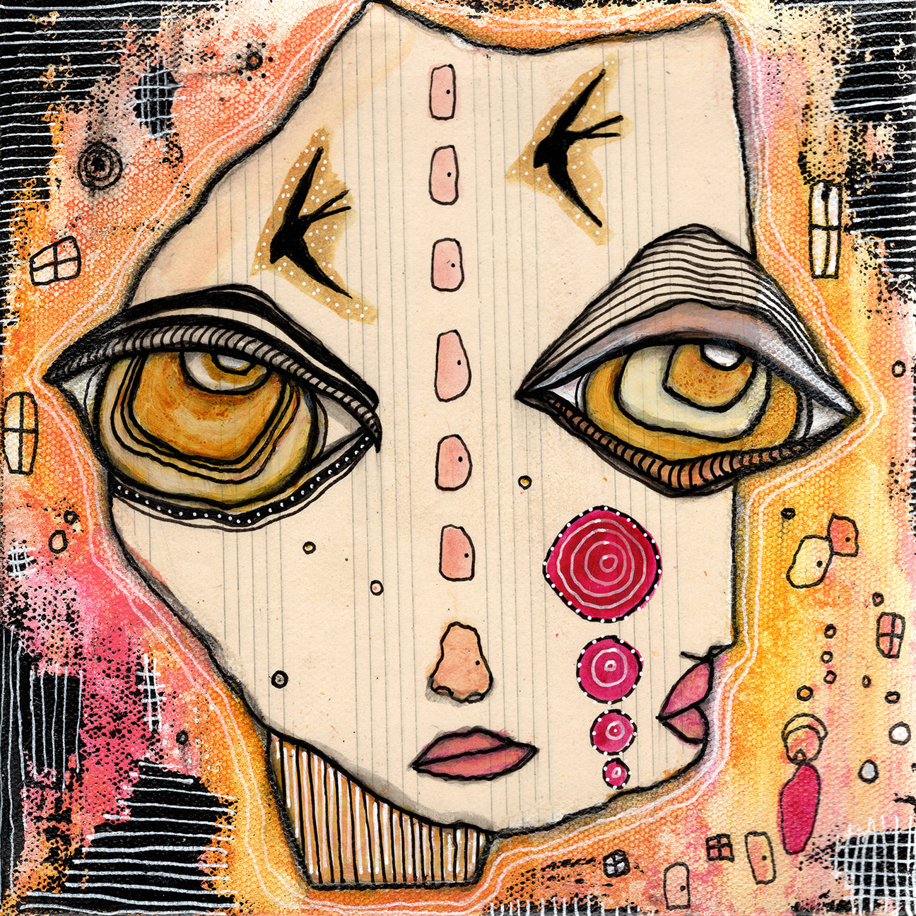 Original Fine Art on canvas "She's Free"