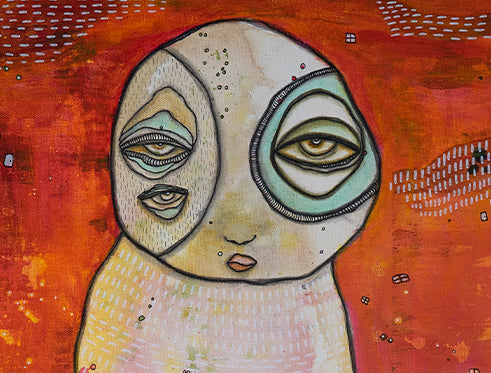 Original Fine Art  on canvas &#39;We Have Arrived&#39;