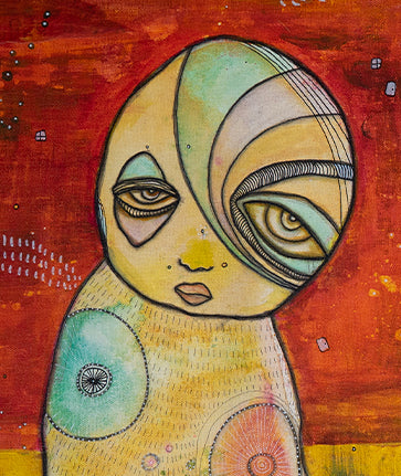 Original Fine Art  on canvas &#39;We Have Arrived&#39;