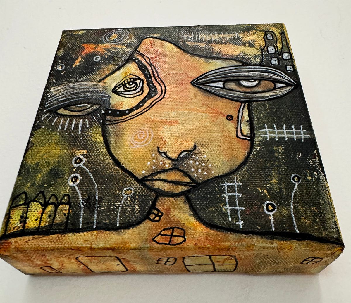 Mini Fine Art on canvas &quot;Soaking it in&quot;