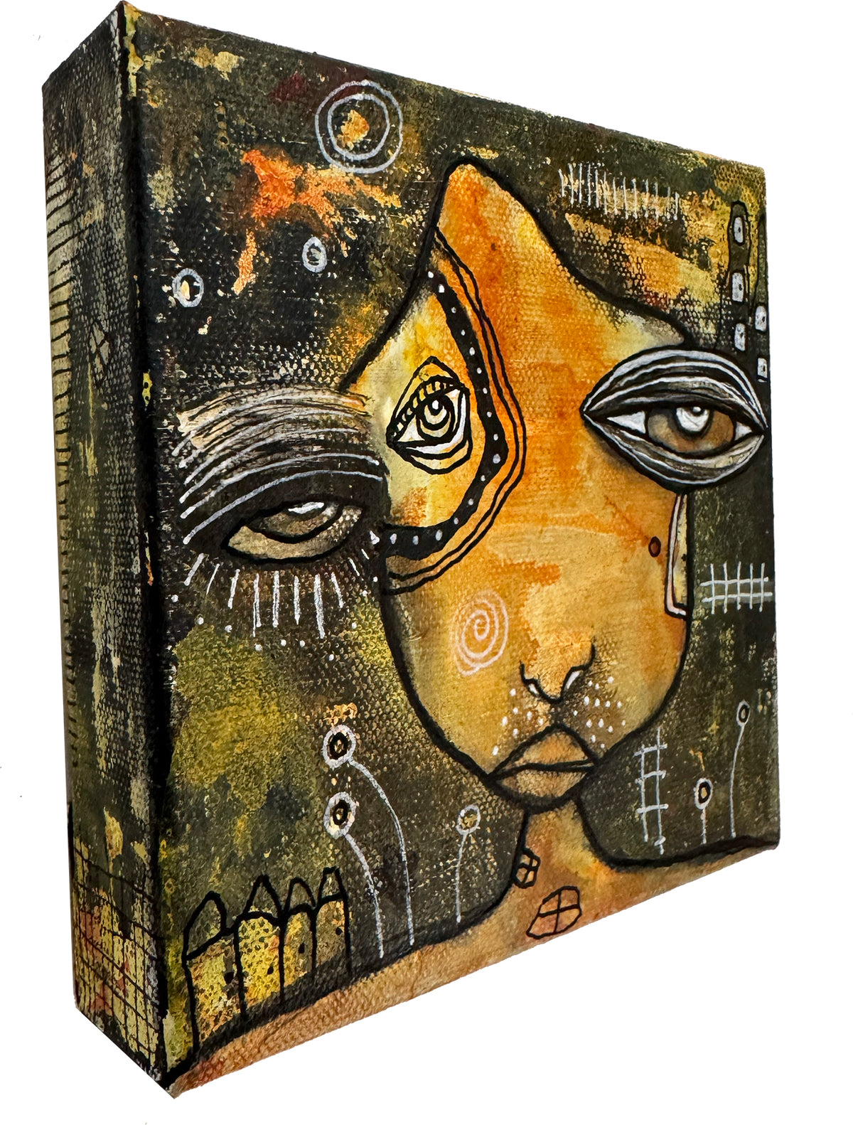 Mini Fine Art on canvas &quot;Soaking it in&quot;