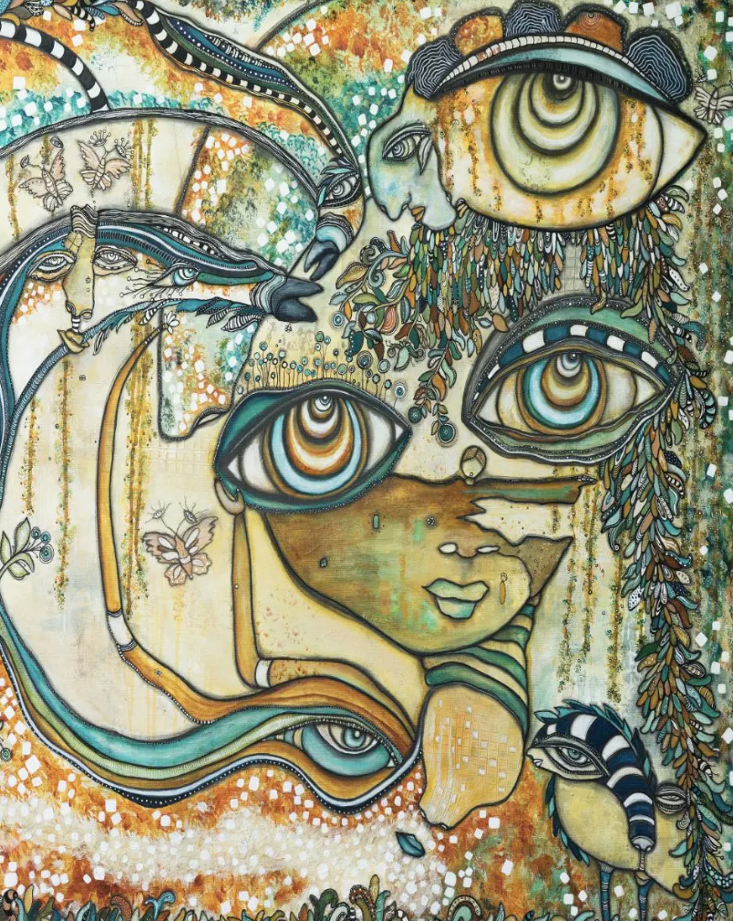 "Love Bird Garden" Fine Art Print on paper