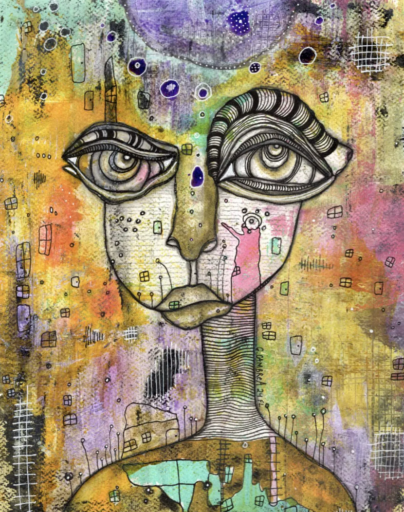 "Purple Moon" Fine Art Print on paper