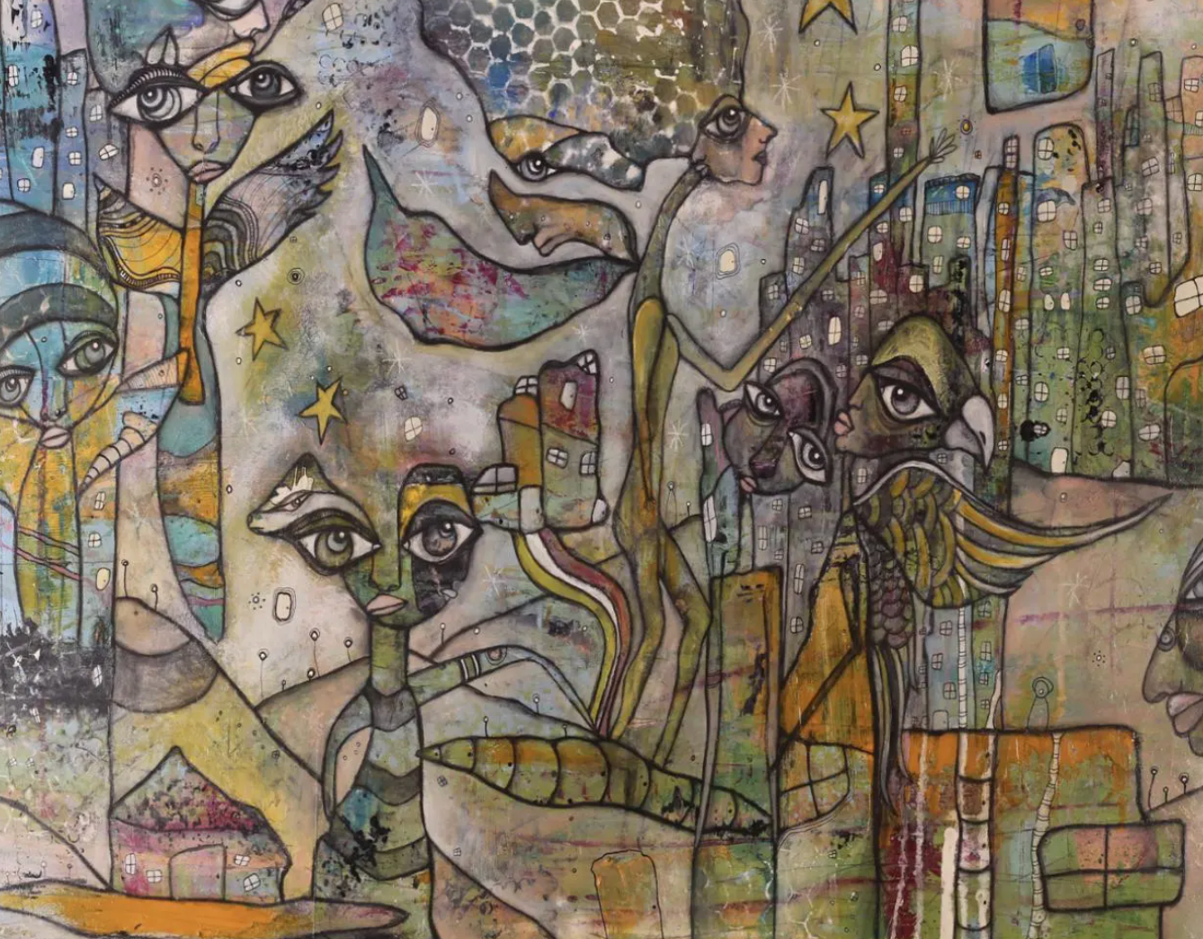 "City Creatures" Fine Art Print on paper