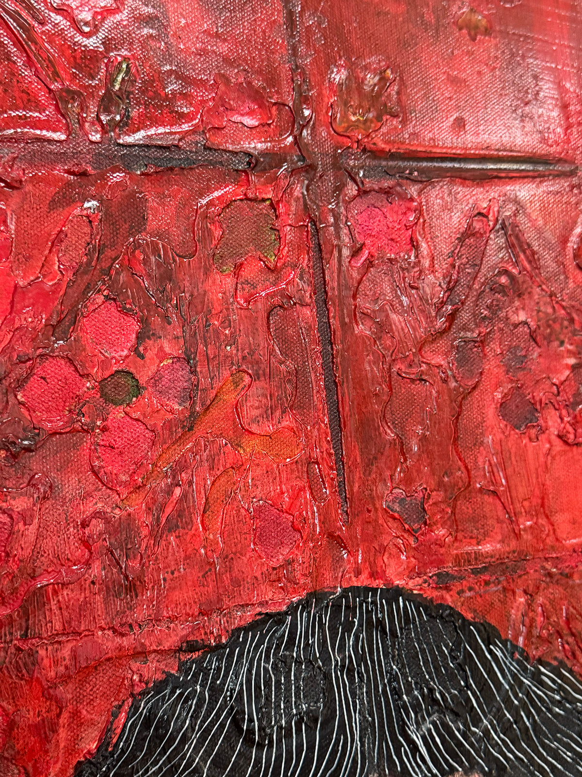 Original Fine Art &quot;The Warrior&quot; heavily textured