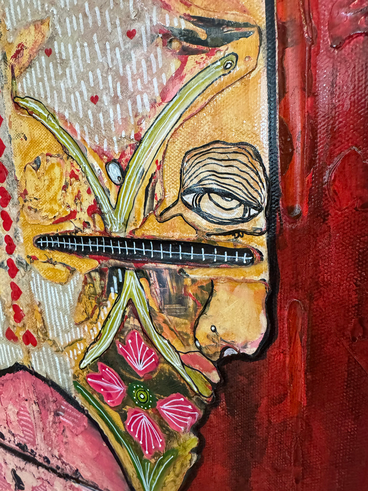 Original Fine Art &quot;The Warrior&quot; heavily textured