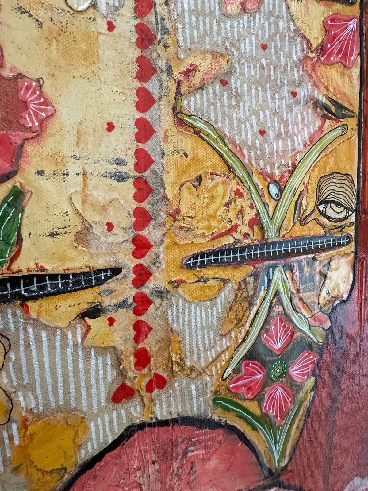 Original Fine Art &quot;The Warrior&quot; heavily textured