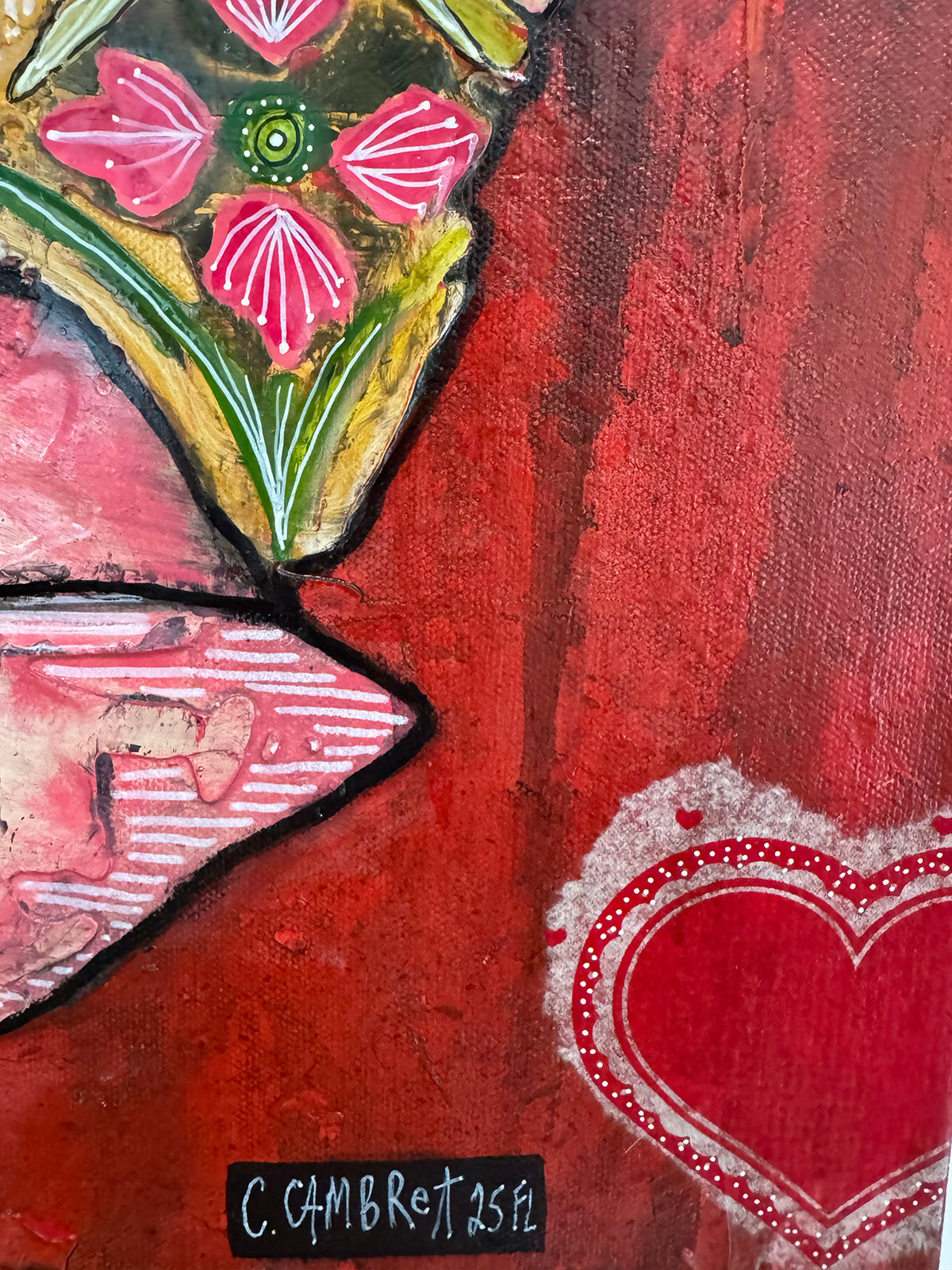 Original Fine Art &quot;The Warrior&quot; heavily textured