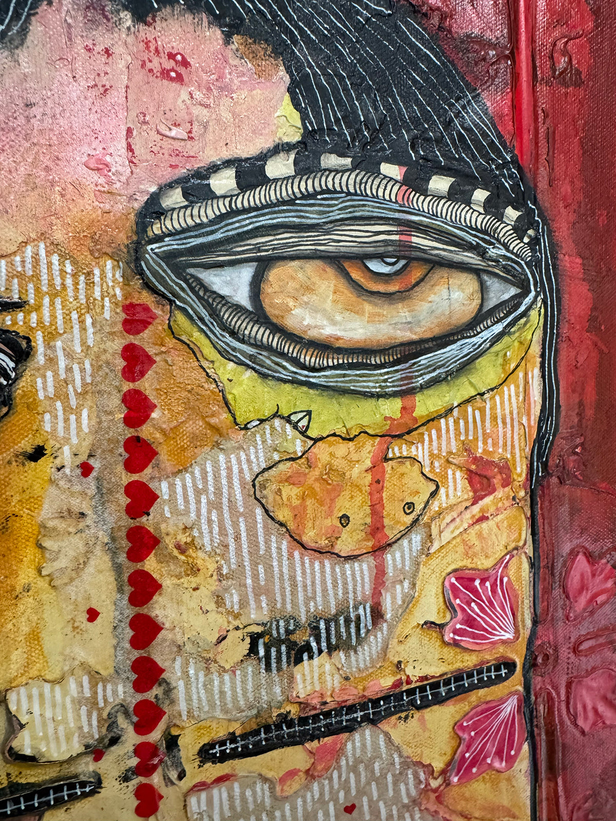 Original Fine Art &quot;The Warrior&quot; heavily textured