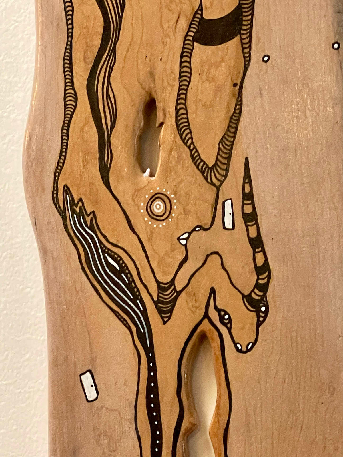 &quot;Totem&quot; Original Mixed Media art on Wood