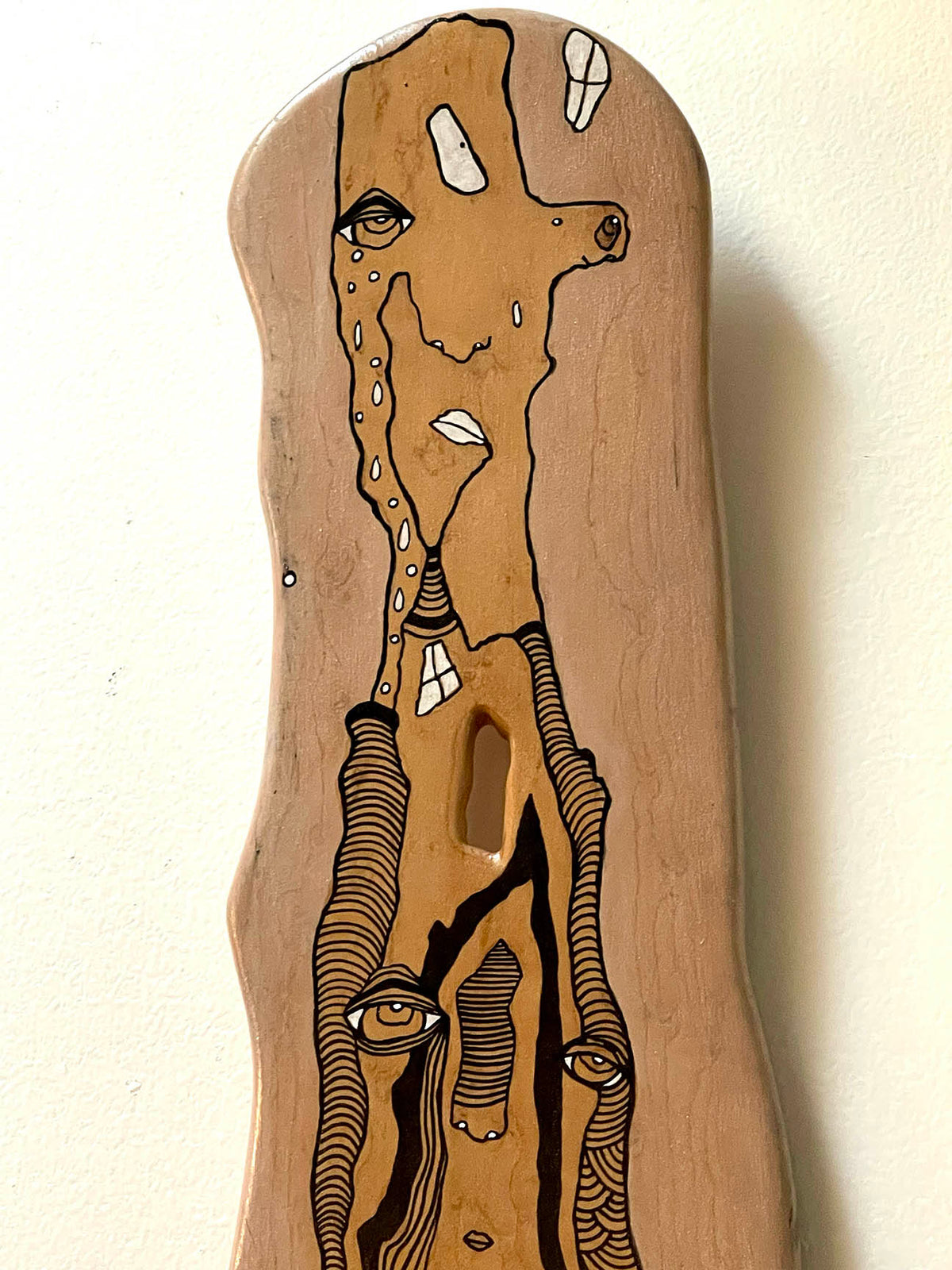 &quot;Totem&quot; Original Mixed Media art on Wood