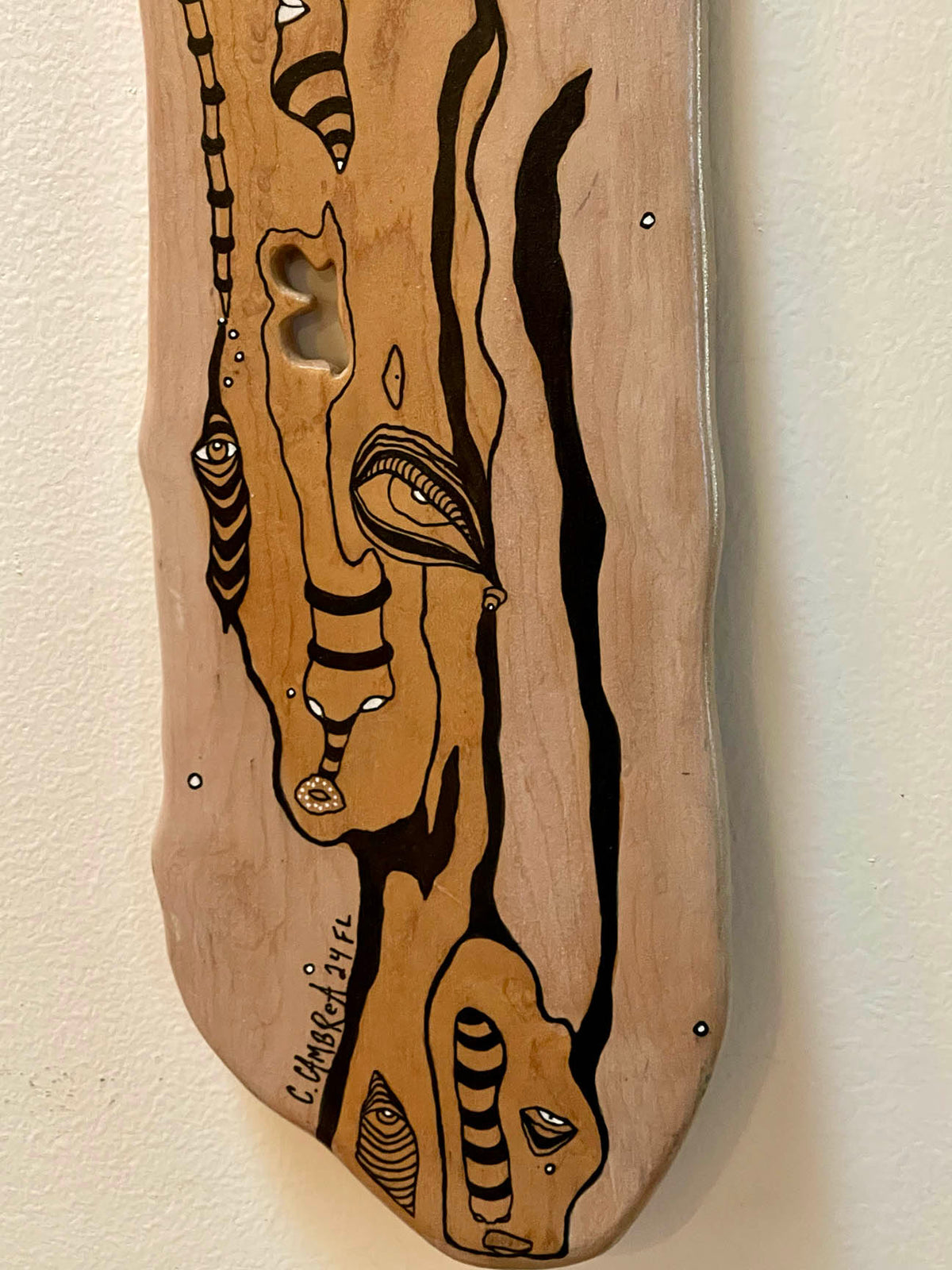 &quot;Totem&quot; Original Mixed Media art on Wood