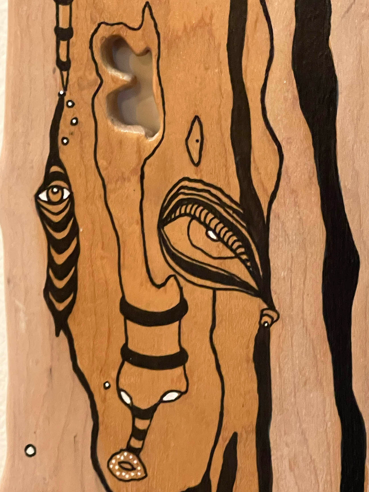&quot;Totem&quot; Original Mixed Media art on Wood