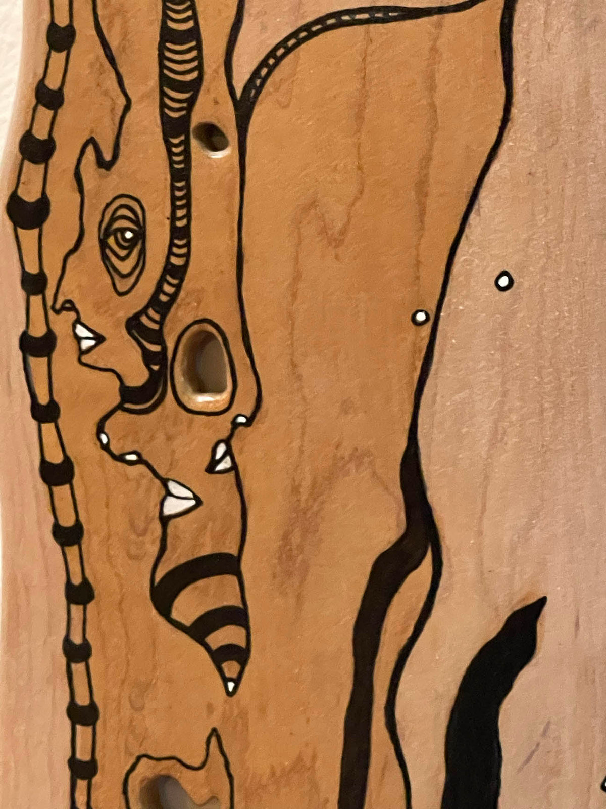 &quot;Totem&quot; Original Mixed Media art on Wood