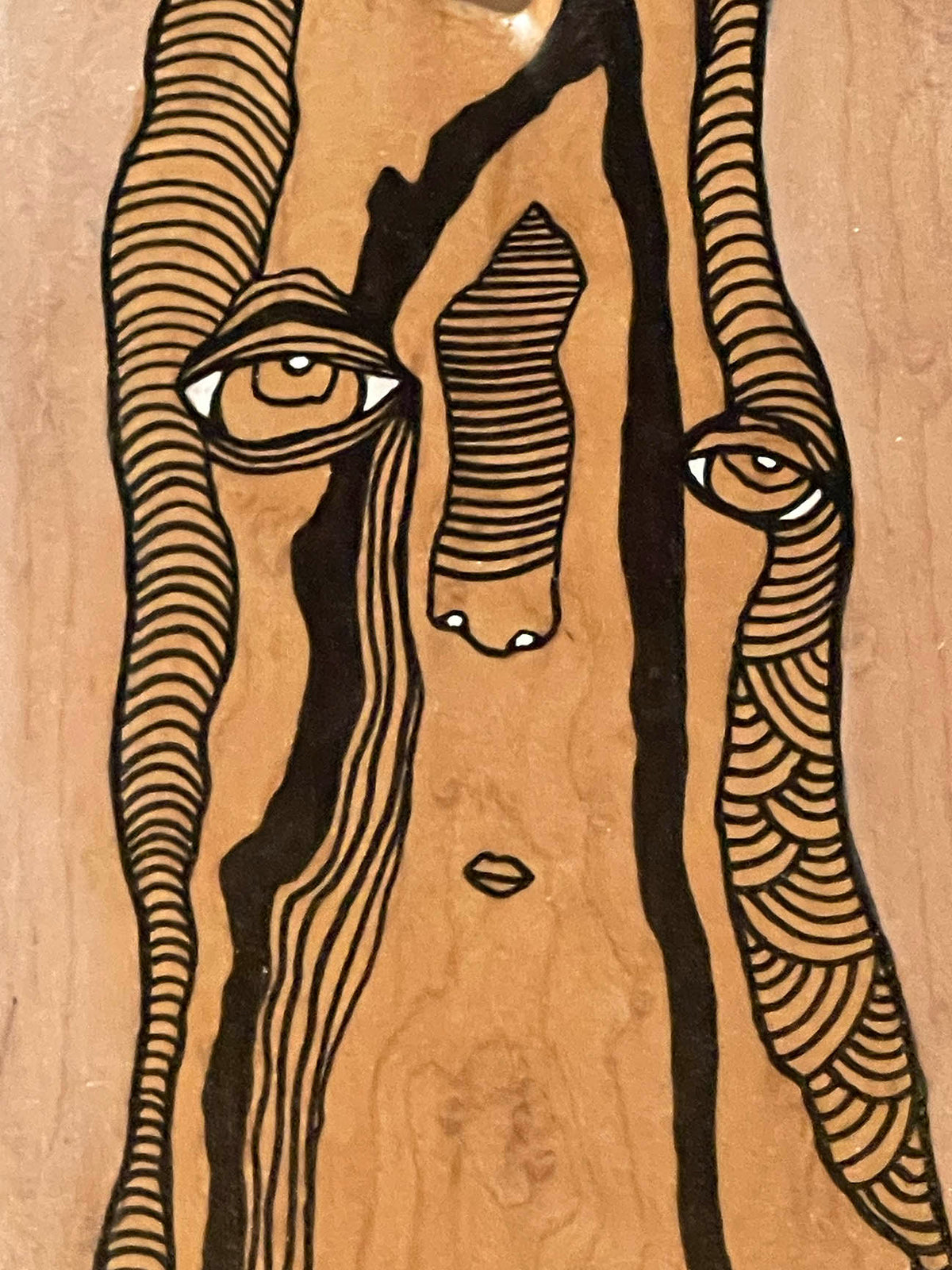 &quot;Totem&quot; Original Mixed Media art on Wood