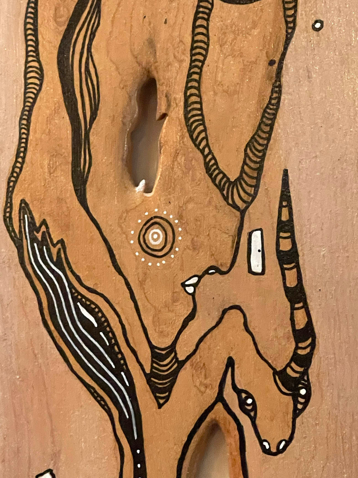 &quot;Totem&quot; Original Mixed Media art on Wood