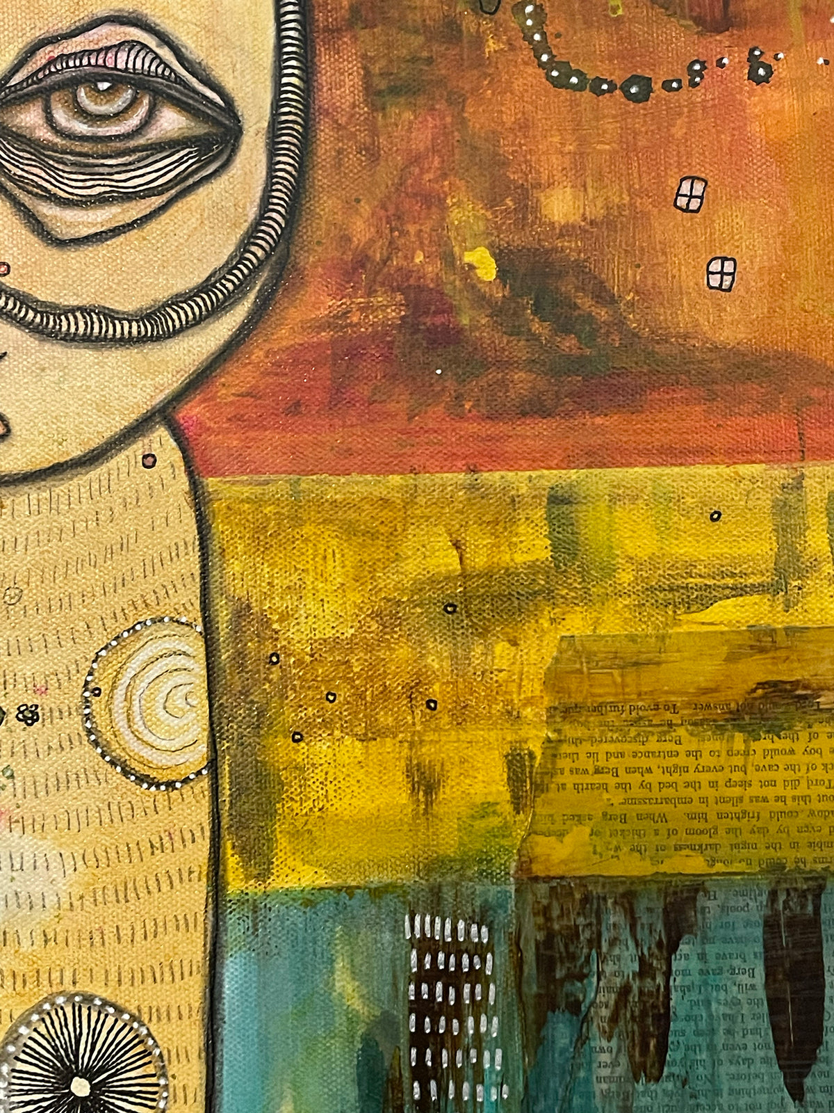 Original Fine Art  on canvas &#39;We Have Arrived&#39;