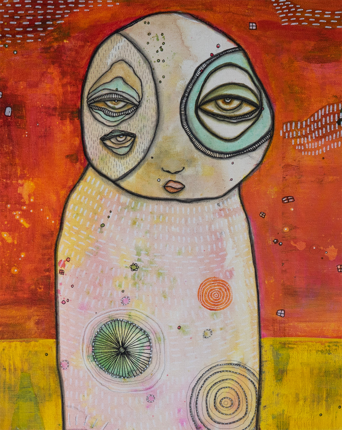 Original Fine Art  on canvas &#39;We Have Arrived&#39;