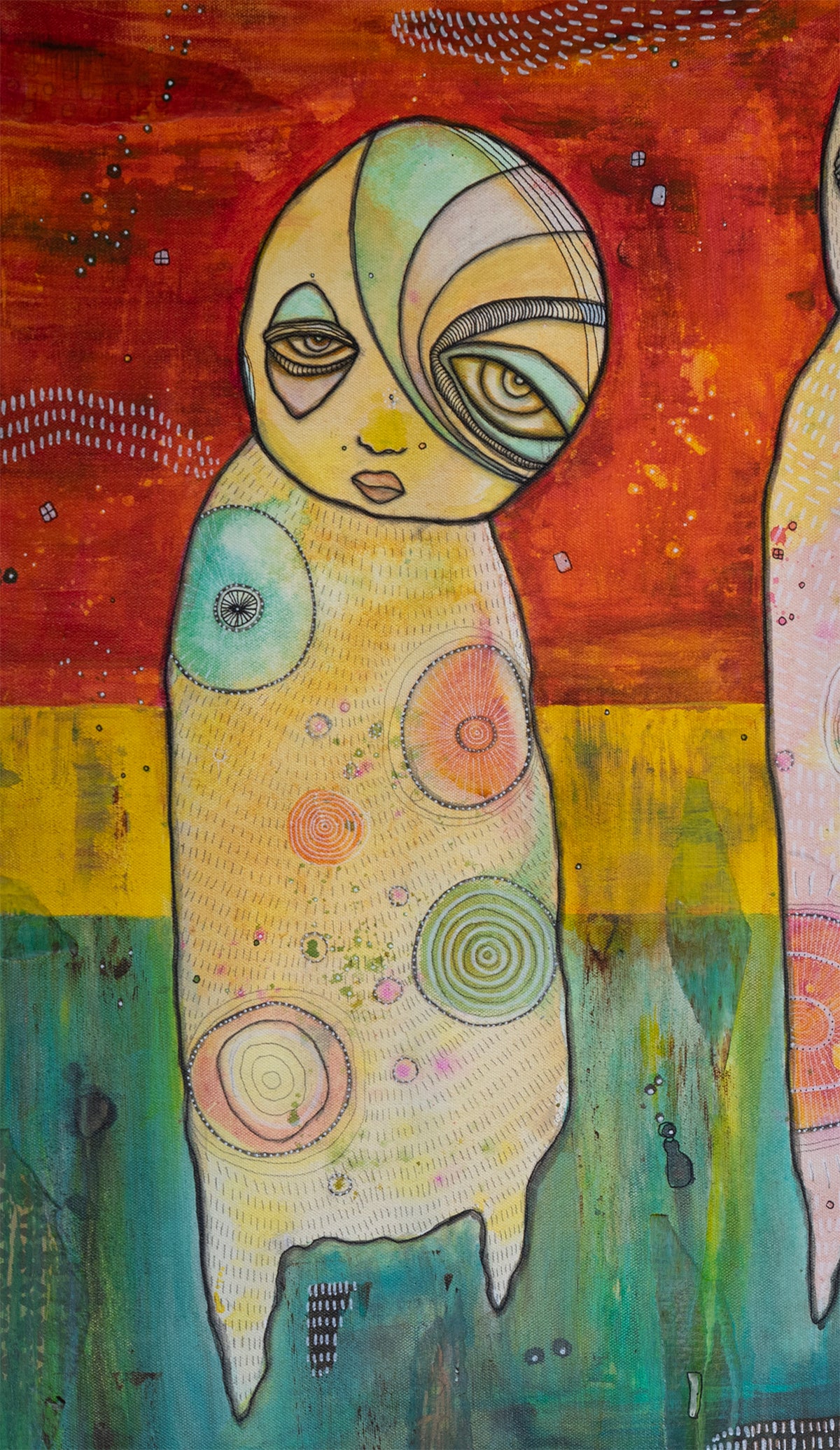 Original Fine Art  on canvas &#39;We Have Arrived&#39;