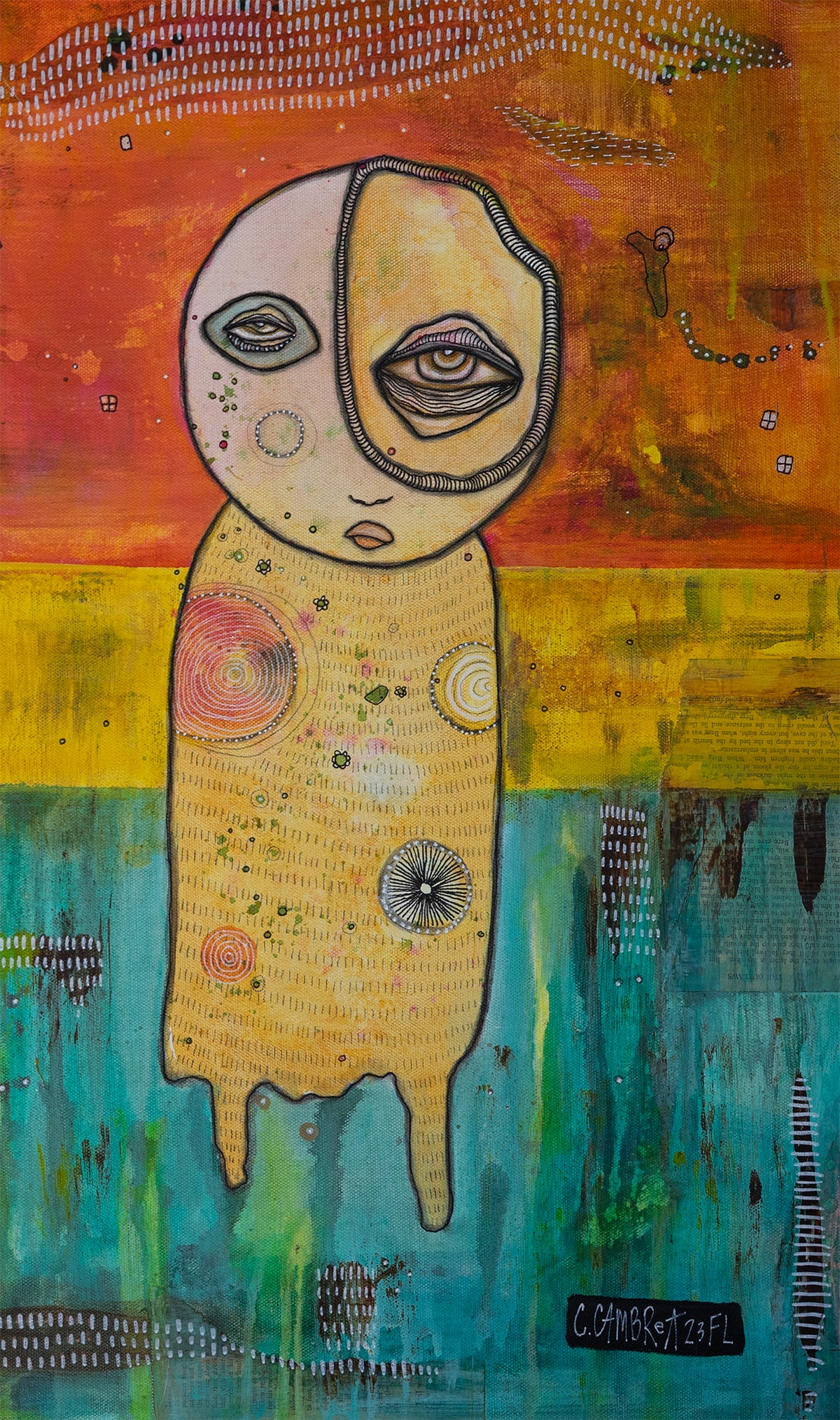 Original Fine Art  on canvas &#39;We Have Arrived&#39;