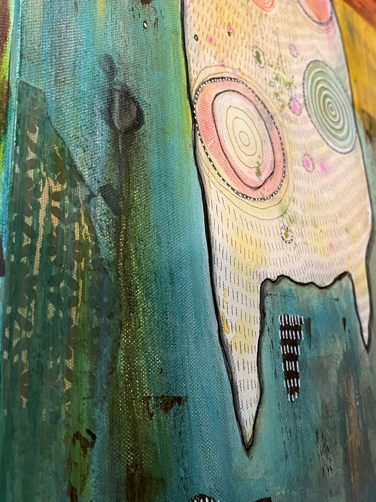 Original Fine Art  on canvas &#39;We Have Arrived&#39;