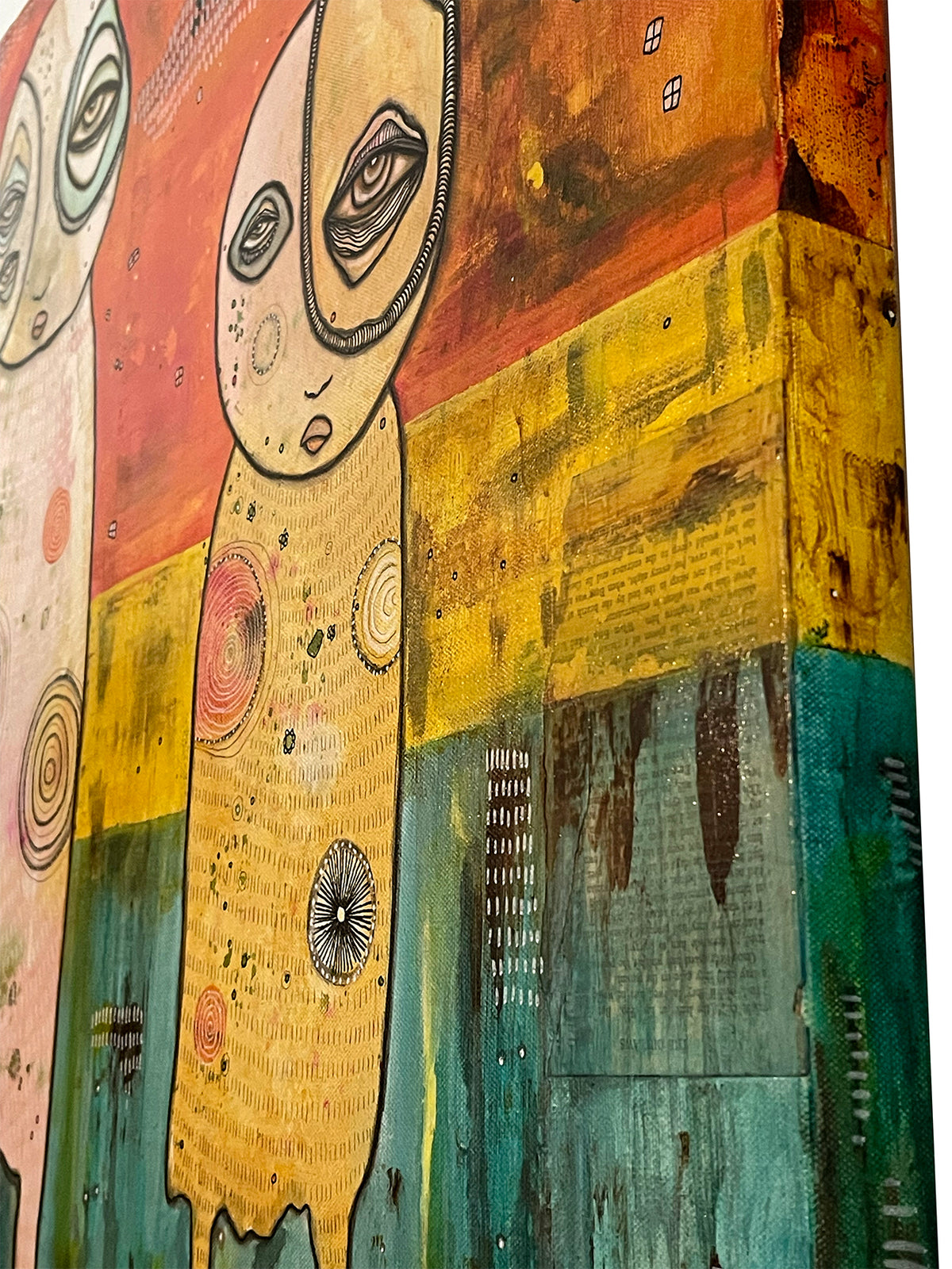 Original Fine Art  on canvas &#39;We Have Arrived&#39;