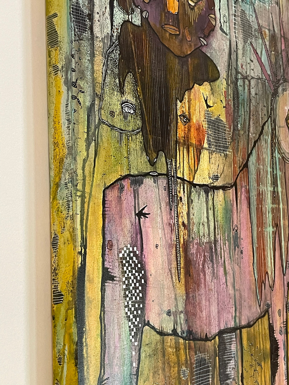 Original Fine Art on canvas &#39;You don&#39;t have to walk this path alone&#39;