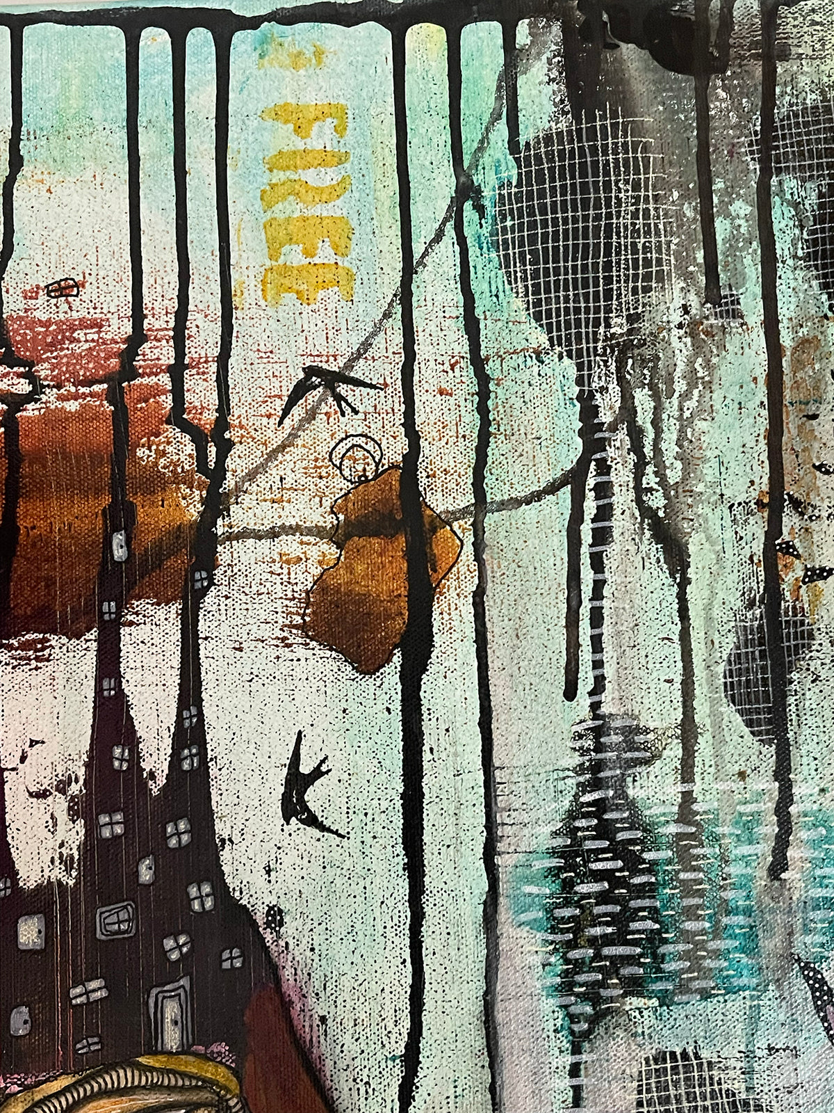 Original Fine Art on canvas &#39;You don&#39;t have to walk this path alone&#39;