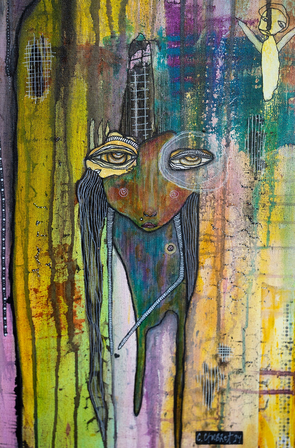 Original Fine Art on canvas &#39;You don&#39;t have to walk this path alone&#39;