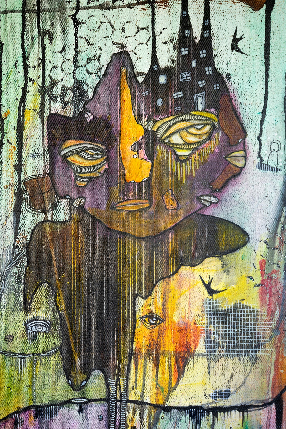 Original Fine Art on canvas &#39;You don&#39;t have to walk this path alone&#39;