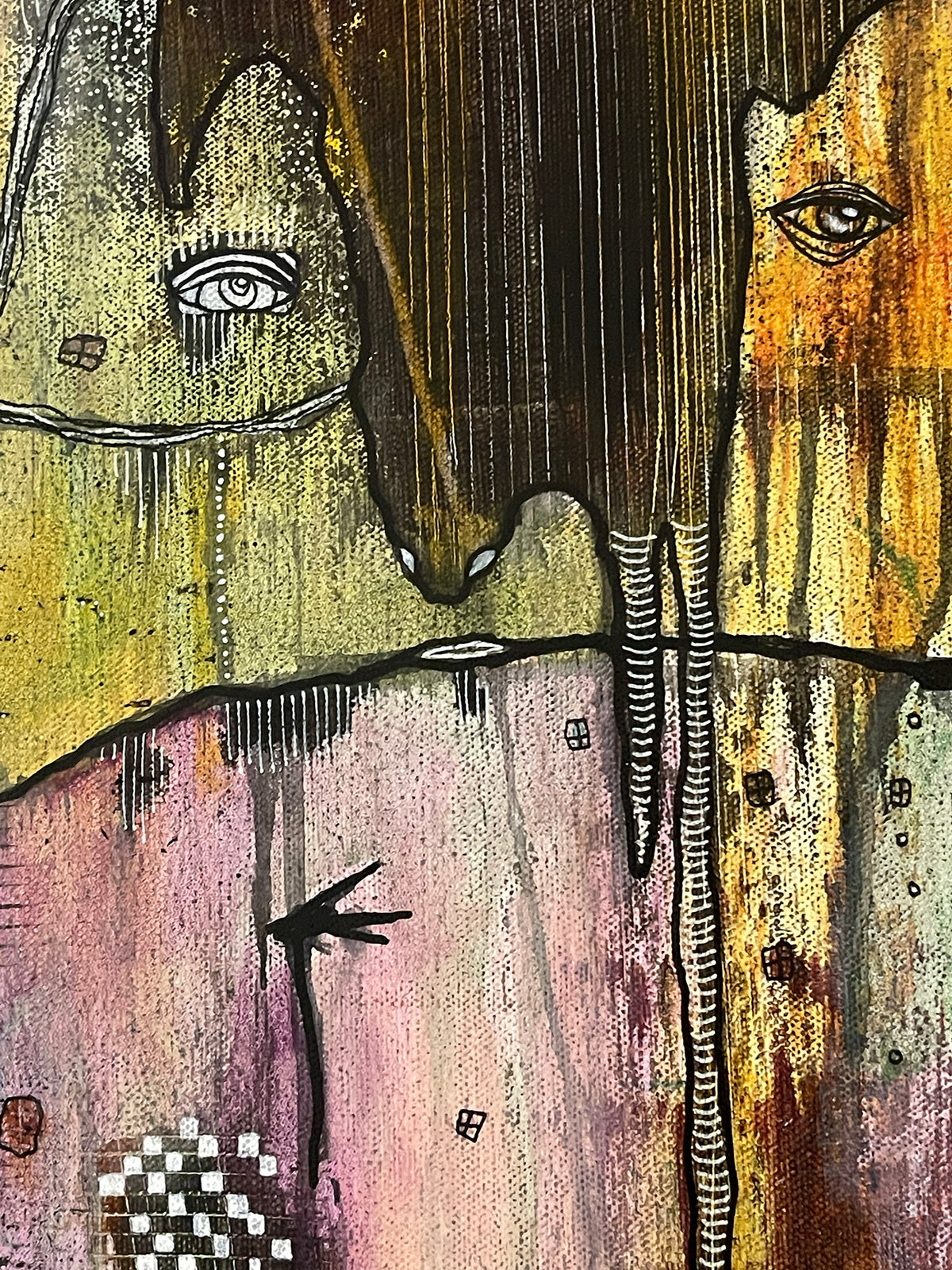 Original Fine Art on canvas &#39;You don&#39;t have to walk this path alone&#39;