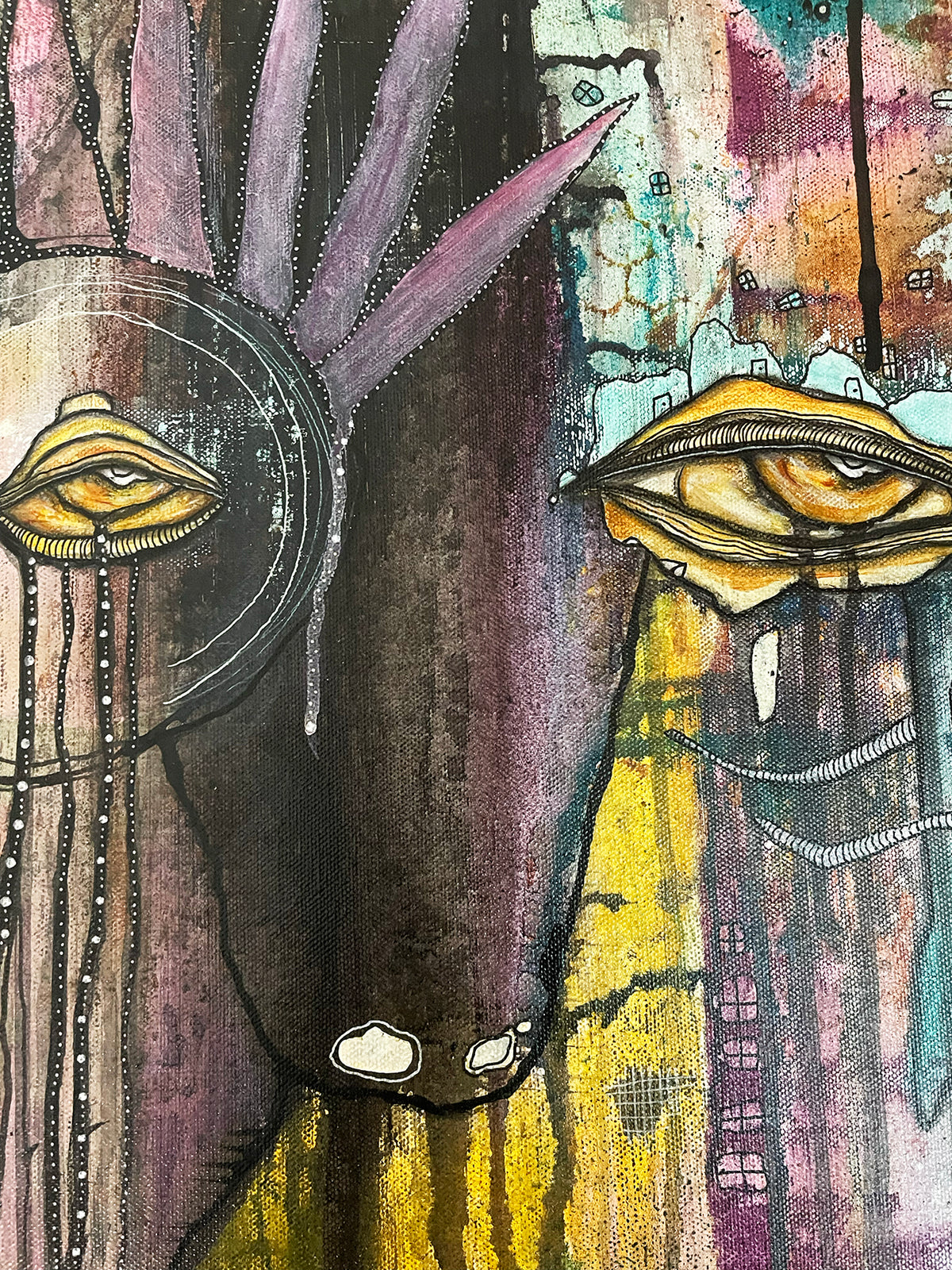 Original Fine Art on canvas &#39;You don&#39;t have to walk this path alone&#39;