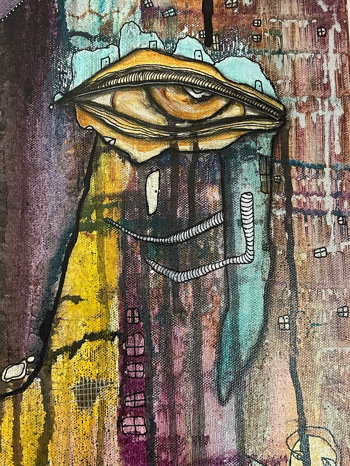 Original Fine Art on canvas &#39;You don&#39;t have to walk this path alone&#39;