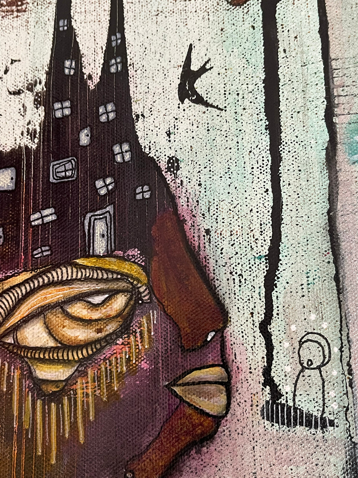 Original Fine Art on canvas &#39;You don&#39;t have to walk this path alone&#39;