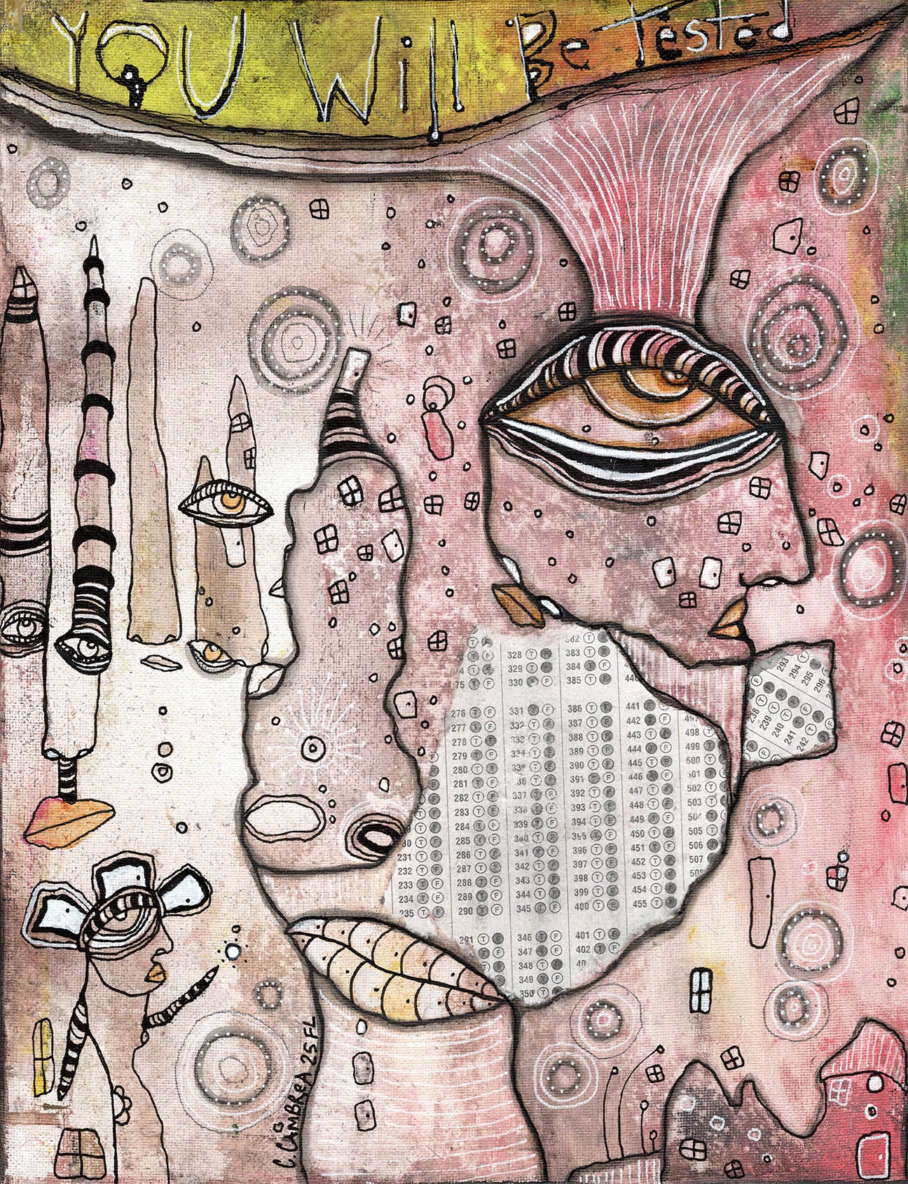 Fine Art on canvas 'You Will Be Tested'