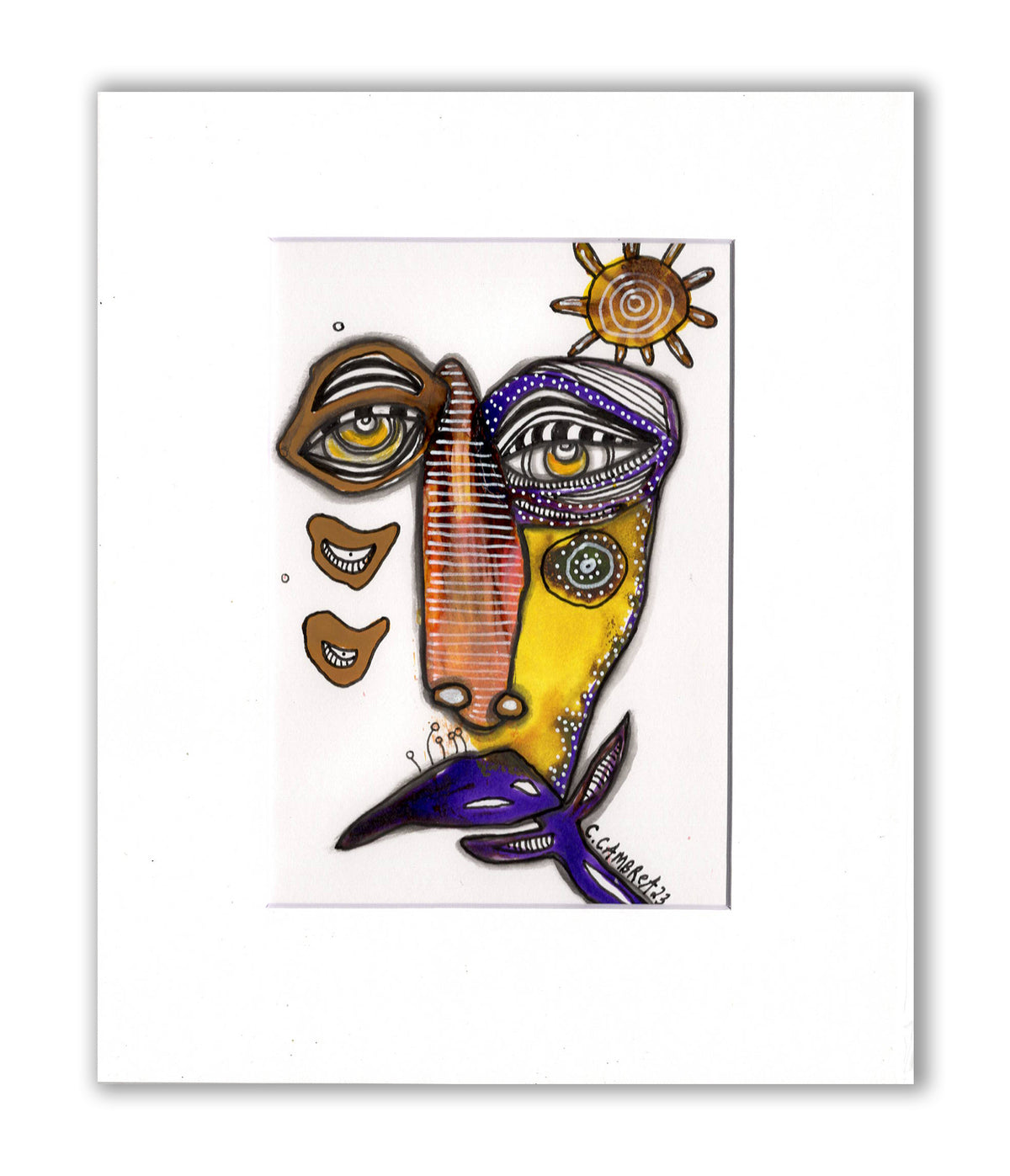 &quot;Chappy&quot; Original art on watercolor paper