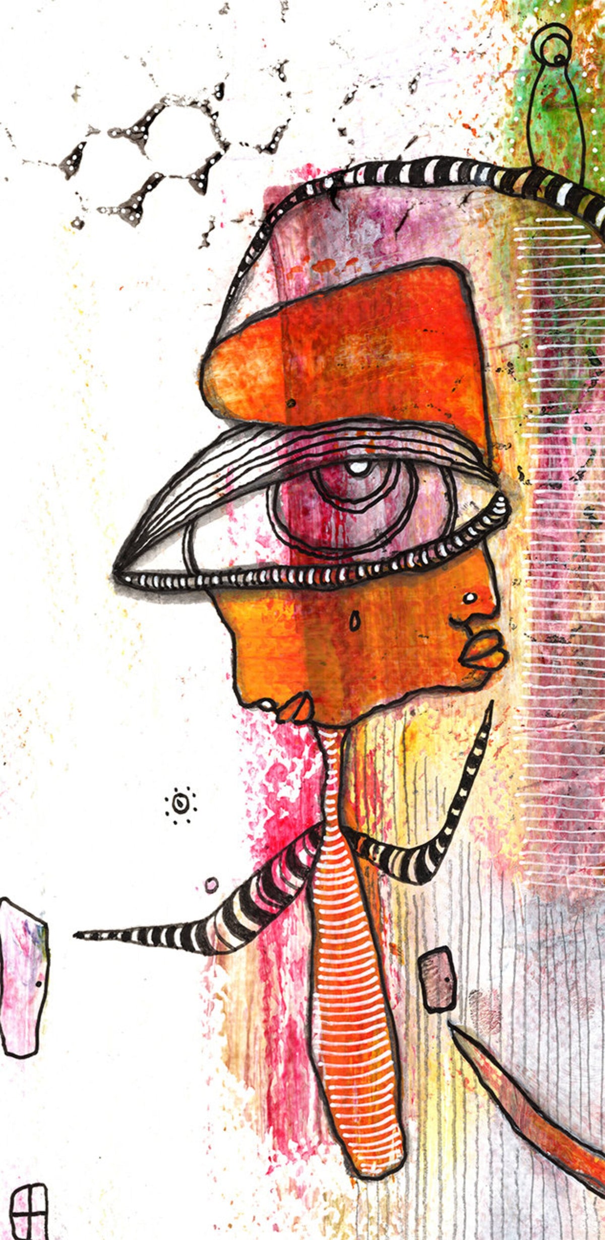 &quot;I Got You Babe&quot; Original Mixed Media art on Watercolor Paper