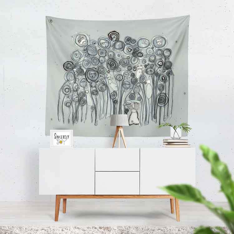 Wall Art Tapestry &#39;Garden Creatures&#39;