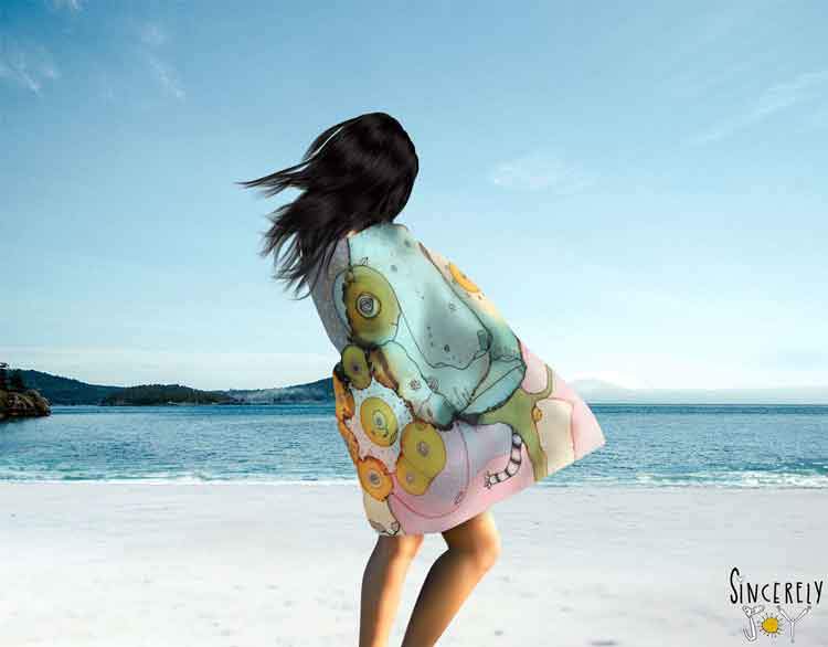 Bath Towel &#39;Dance With Me&#39;