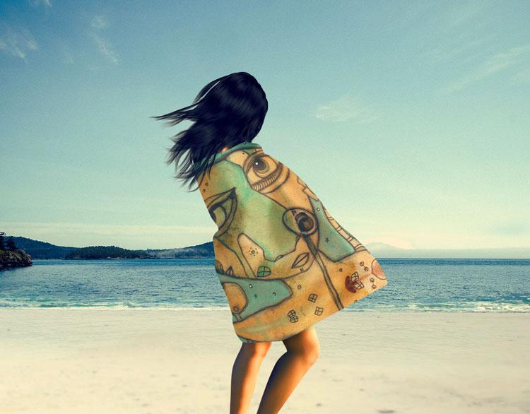 Bath Towel &#39;Wishful Thinking II&#39;